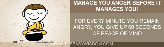 Manage your anger before it manager you-www.theeasywisdom.com