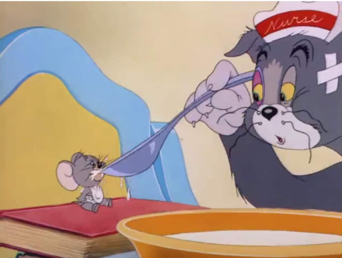 Tom and Jerry Care for each other-www.theeasywisdom.com