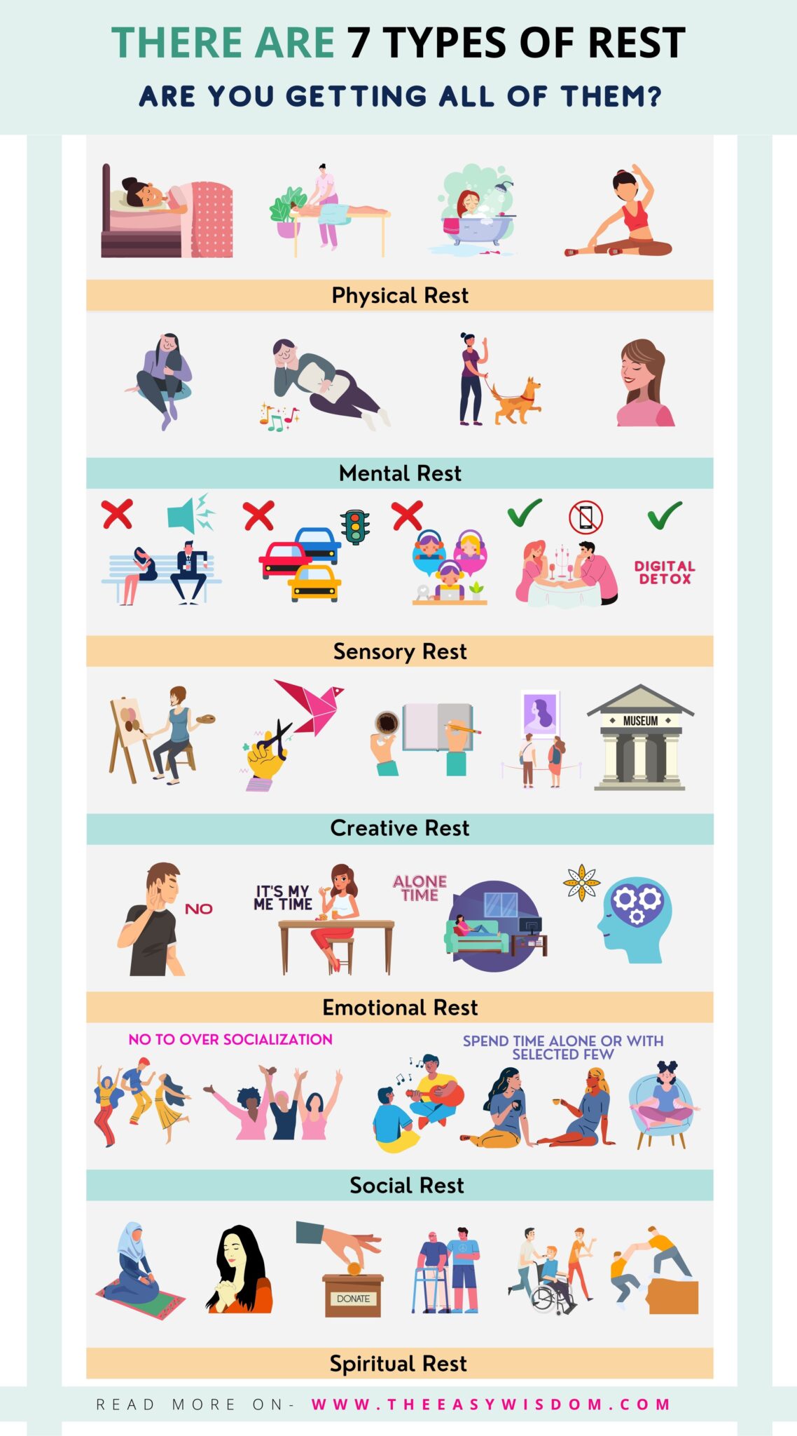 Tired even after Sleeping Plenty? 7 Different Types of Rest You Need!