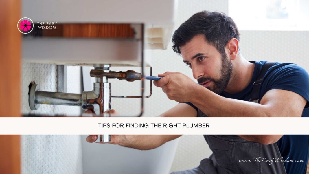 Tips for Finding The Right Plumber- The Easy Wisdom- www.TheEasyWisdom.com