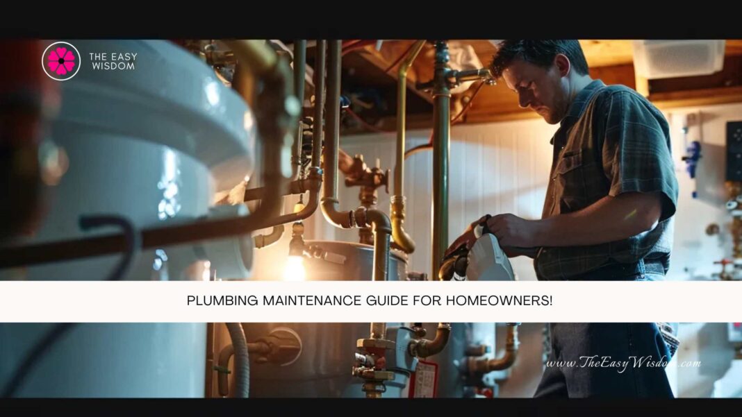 Plumbing Maintenance Guide for Homeowners- The Easy Wisdom- www.TheEasyWisdom.com