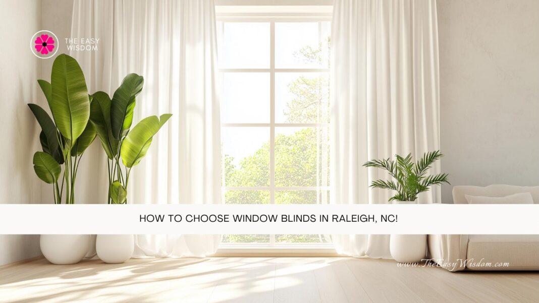How To Choose Window Blinds in Raleigh, NC- www.TheEasyWisdom.com